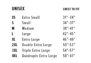 Bella+Canvas Size Chart