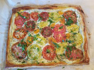 Baked tomato tart