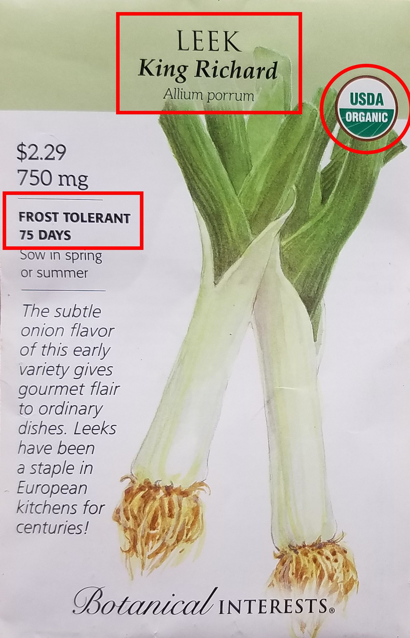 seed packet | The Coeur d Alene Coop