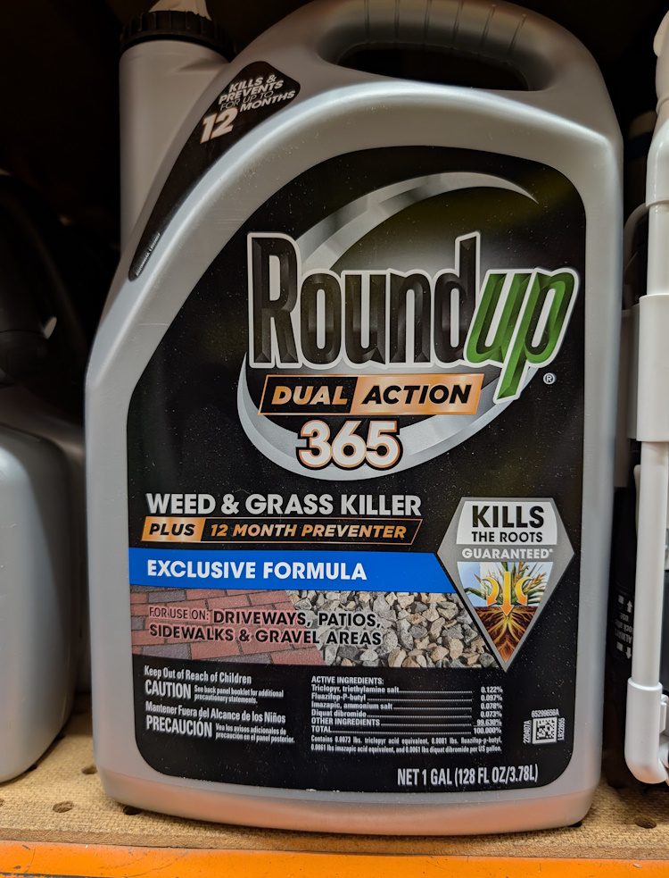 Roundup herbicide 12 month